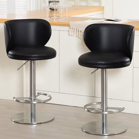 Stuhl Sessel drehbar höhenverstellbar Edelstahl OKMYHOME (1/5)