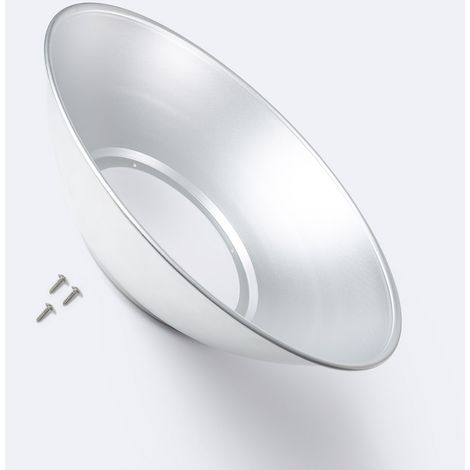Reflektor Aluminium für LED Hallenstrahler High Bay UFO MOSO HBM &  Smart Silbern (1/2)