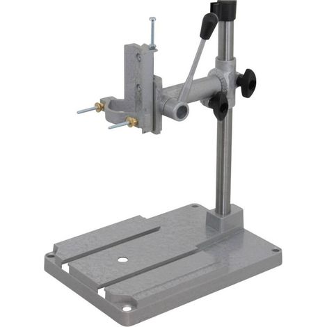 Donau-Elektronik Soporte de taladro metal plata 30mm