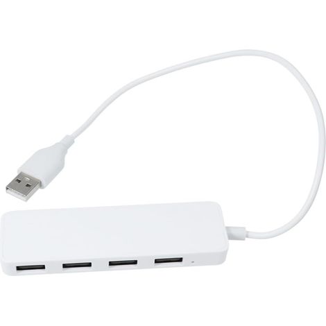 Adaptateur de Hub USB 2.0 à 4 Ports Ultra Fin en Plastique, Prise en Charge Charge Simultanée Hot Plug, pour Chargeur USB de Voiture ou Ordinateur Portable (1/5)