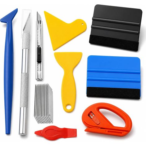 Kit Covering Voiture 10 Pièces, Raclette Feutre pour Film Vinyle Auto (1/5)