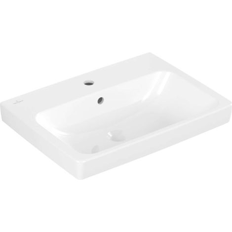 Villeroy & Boch Architectura - Lavabo 60x45 cm, con troppopieno, foro per rubinetto, bianco alpino 4A876001