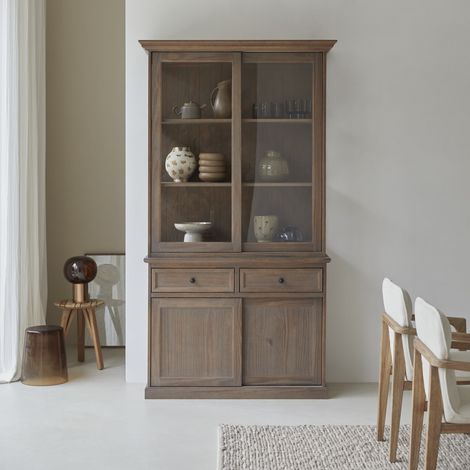 Vaisselier en bois de mindi 120 Roma (1/5)