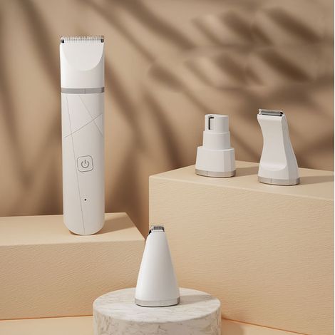 Kit de toilettage pour chien cinq en un tondeuse sans fil silencieuse pour coupe de poils precis et confort pour l animal