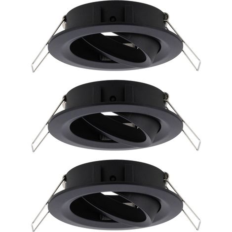 Paulmann 92487 EBL Choose Einbauring 3er Set    10 W Schwarz (matt)