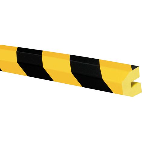 MORION Prallschutz Trapez Profilschutz 40 x 36 x 8mm gelb-schwarz 1000mm (1/3)
