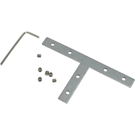 IluminaShop - Conector Plano en T para Perfil (1/2)