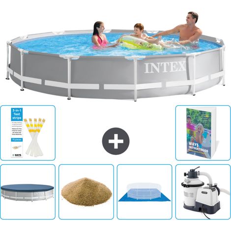 Prism Frame Pool Rund - 366x76 cm - 7-teilig S158