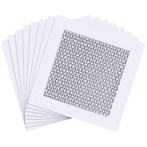 Lot de 8 patchs de réparation muraux en fibre de verre pour cloison sèche - Pour couvrir les fissures et les trous sur les clôtures en vinyle - Patchs autocollants en aluminium (1/5)