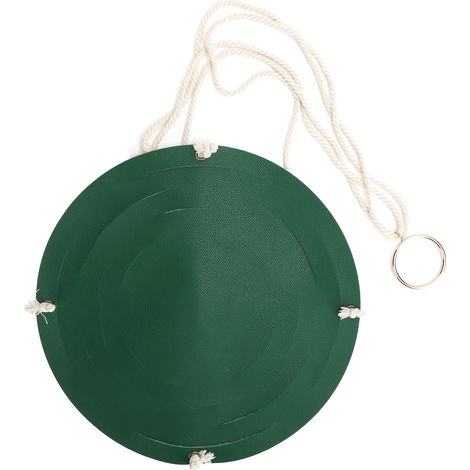 Support mural en cuir PU pour plantes, porte-pot de fleurs, panier décoratif pour la maison et le jardin, vert (1/5)