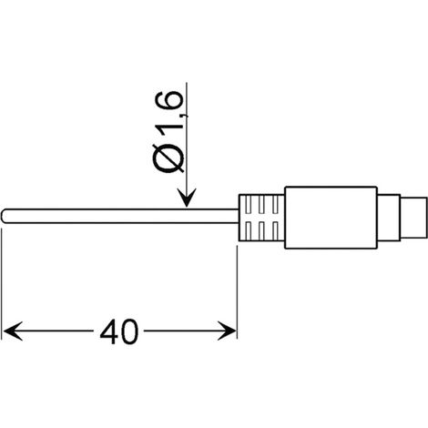 Greisinger GLF 401 MIN Luftfühler  -25 bis 70 °C  Fühler-Typ Pt100