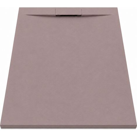 Plato de Ducha de Resina Antideslizante  100x70  Incluye Válvula Oculta de Desagüe y Rejilla  Color Malta