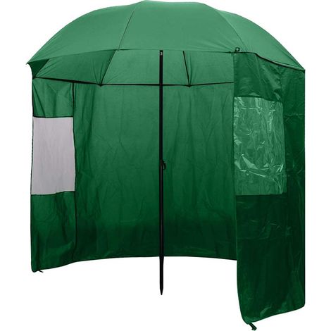 vidaXL Fishing Umbrella Green 240x210 cm (1/5)
