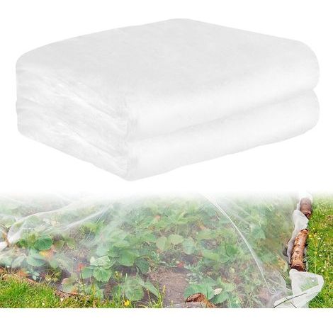 Filet Anti Insecte 3m x 10m Filets pour Jardin à Mailles Fines Filet Moustiquaire Découpable Moustiquaire en Rouleau pour Jardin Balcon Potager Culture (Blanc) (1/5)