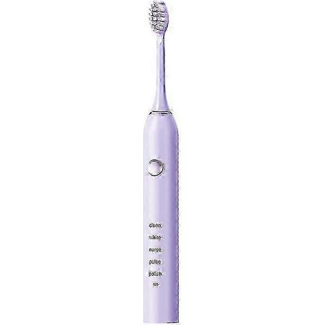 Brosse à dents électrique à lévitation magnétique pour femme (violette), poils souples, 4 têtes (violettes) (1/5)