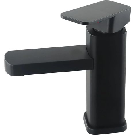 Mitigeur pour vasque noir pour salle de bain et sanitaires (1/5)