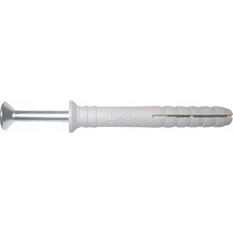 100 Chevilles à Frapper tête fraisée - diamètre 8 mm - Longueur 60 mm mm - Diamètre 8 mm