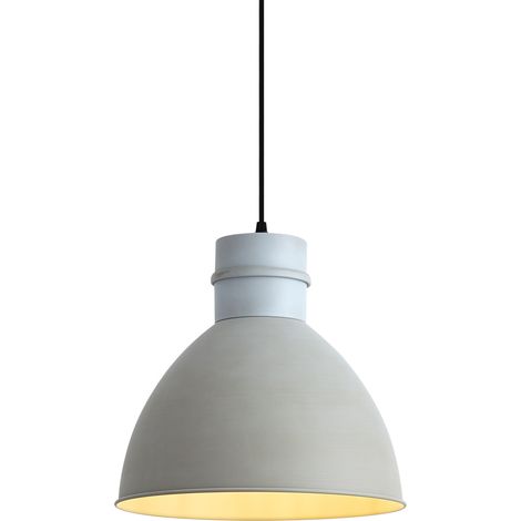 QAZQA Pendelleuchte im Landhausstil grau - Dory