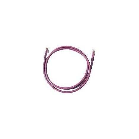 MicroConnect U/UTP CAT6 0,5M Lila lszh (1/3)