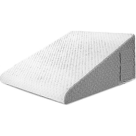 Oreiller triangulaire surélevé de 25 à 26 cm pour soulager les reflux acides après une intervention chirurgicale, idéal pour la table de chevet, les dortoirs et les bureaux. Mousse à mémoire de forme (1/4)