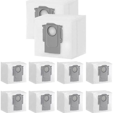 10 sacchetti antipolvere per Xiaomi Roborock S7 Max Ultra / S7 Pro Ultra / Q7+ / Q7 Max+ / Q5+ Robot Aspirapolvere 3L Grande Capacità Monouso Ricambio Filtro Spazzola (1/5)
