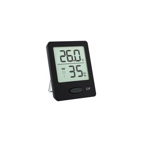 Thermomètres d'intérieur, Moniteur d'Humidité & deTempérature Portable, Mini thermomètre de jardin facile à lire, 3 modes d'installation,Thermo Hygromètre du jardin Maison Bureau Cuisine Carivent (1/5)