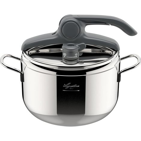 Lagostina Irradial Control Pentola A Pressione 5 L In Acciaio Inox 18/10 Ã˜ 22 Cm, Pentola Induzione E Gas, Coperchio Con Apertura Facilitata, Fondo Irradial Plus Triplo Strato (1/5)