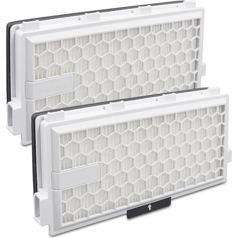  2 Active Airclean Plus 50 Filters für Miele,Filter kompatibel mit Miele Compact C1 C2, Complete C2, S8340, S8360 S4000, S5000, S6000, S8000 Serie, S2, S3, S4, S5, S6 Serie Staubsauger (1/5)