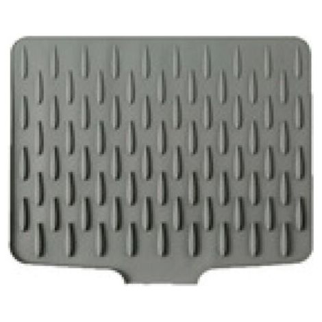 Tapis de cuisine en silicone motif goutte d'eau, résistant à la chaleur, antidérapant, sans BPA, imperméable, séchage rapide, lavable au lave-vaisselle (40 x 32 cm)