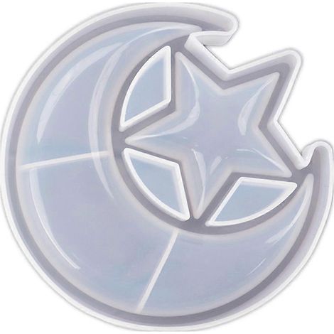 Silikon-Gussform in Mond- und Sternform für DIY-Bastelarbeiten (1/4)