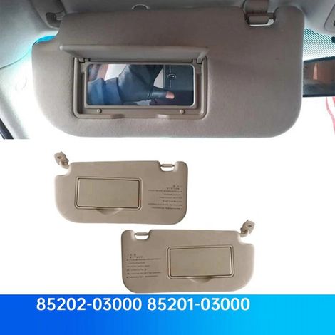 1 Paar Sonnenblenden 85202-03000 und 85201-03000 für Kia Sportage (Modell 04-10). (1/4)