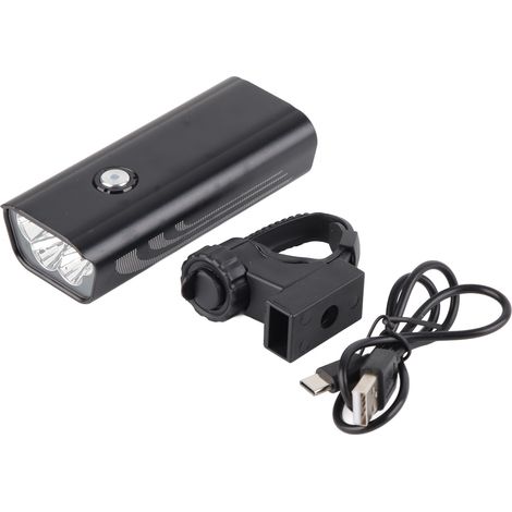 Ortviai Phare avant vélo 6000 lm, 5 LED, 6 modes, étanche IPX6, rechargeable USB, batterie intégrée (1/5)