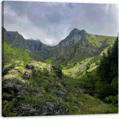 Leinwanddruck Natur Berge 40x40 cm