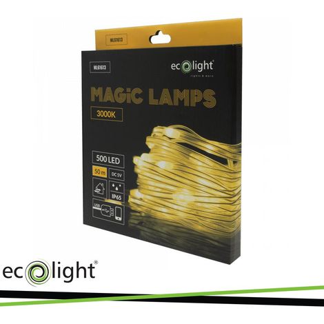 LUCI MAGICHE 500 LED 3000K 50M DC5V                                                                      - Luce CALDA (1/3)
