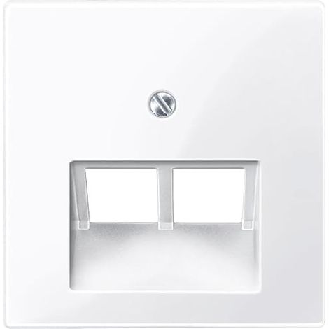 MERTEN UAE PANNEAU CENTRAL POUR INSERT, DOUBLE, ACTIF BLANC BRILLANT, SYSTEM M 296125