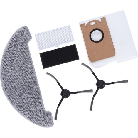 Kit de Brosse Latérale, Filtre et Sac à Poussière pour Robot Aspirateur Proscenic M7 MAX (1/5)