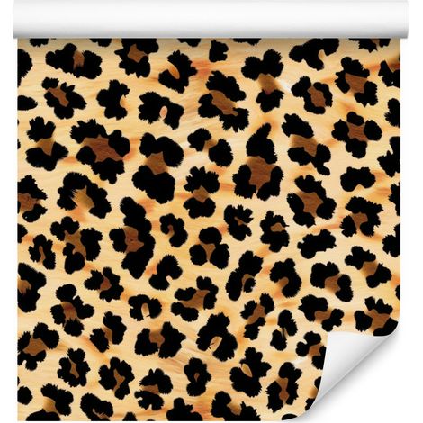 Tierfelltapete Gold, Ocker, Schwarz und Creme 50x1000 cm (1/5)