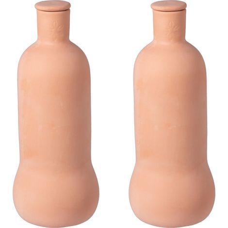 Ollas in terracotta per annaffiare le piante, 1L, set da 2