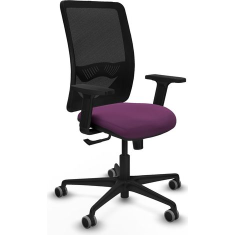 Chaise de bureau piqueras y crespo Zulema noir mousse épaisse (1/2)