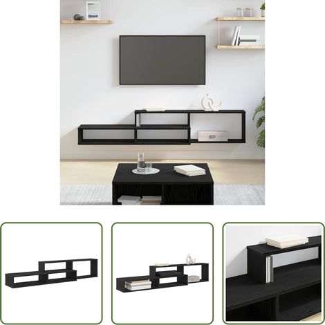 Wandmontage Fernsehständer - WandTVStand 150x25x28,5cm Holzwerkstoff (1/5)