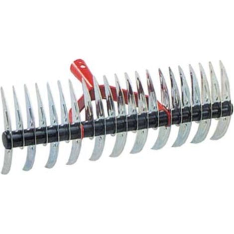 Rastrello aeratore doppio stars acciaio denti 11/21 cm 36 o.mm 26