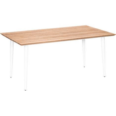 Table de jardin rectangulaire en bois teck Maldives - 4 places - Jardiline (1/5)
