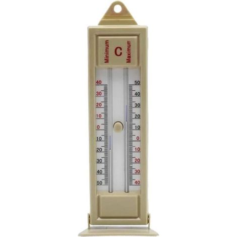 Thermomètre numérique Max Min - Intérieur et extérieur - Plastique et acrylique