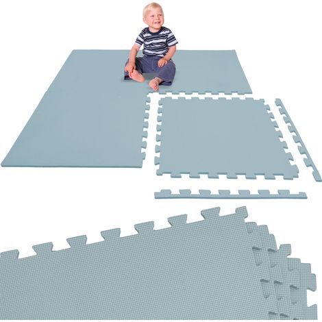 4 Pezzi Tappeto Gioco Bambini - Piastrelle Puzzle EVA 50x50 Pavimento Protettivo