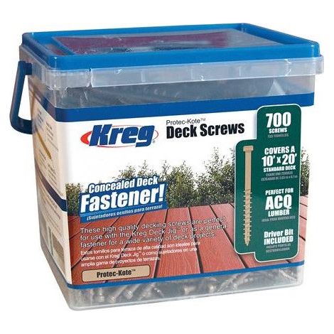 KREG Protec-Kote Terrassenschrauben - L.51 mm - 700 Stück - SDK-C2W-700 (1/2)
