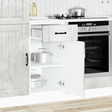 Maison Exclusive - Base da Cucina Lucca Grigio Cemento in Legno Multistrato