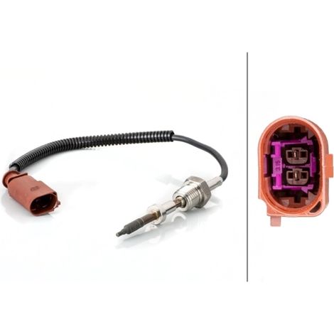 Capteur, température des gaz Hella 6PT 014 494-721 AUDI 03L 906 088 E 03L906088E