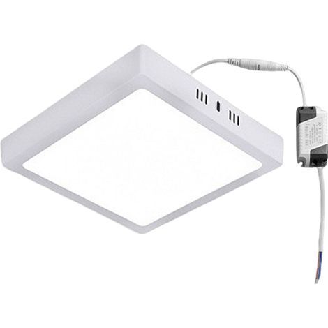 Modern white LED ceiling light, 18W, 4000K, 20cm, ideal for bedrooms and living rooms. Wide voltage range: 85-265V. (1/5)