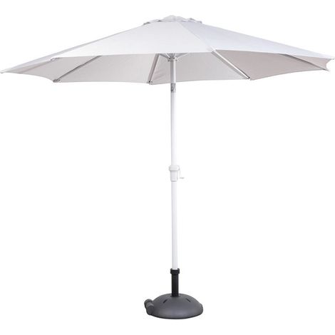 Ombrellone da Giardino - Vari Colori e Diametro - CRIOMB Ombrellone - LAICA - con Palo Centrale - Bianco - D 270 x H 240cm - CRIOMB14