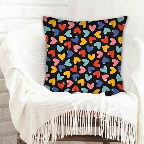 Housse de coussin de salon déhoussable pour mariage, anniversaire, la Saint-Valentin, la Fête des Mères et des Pères (1/5)